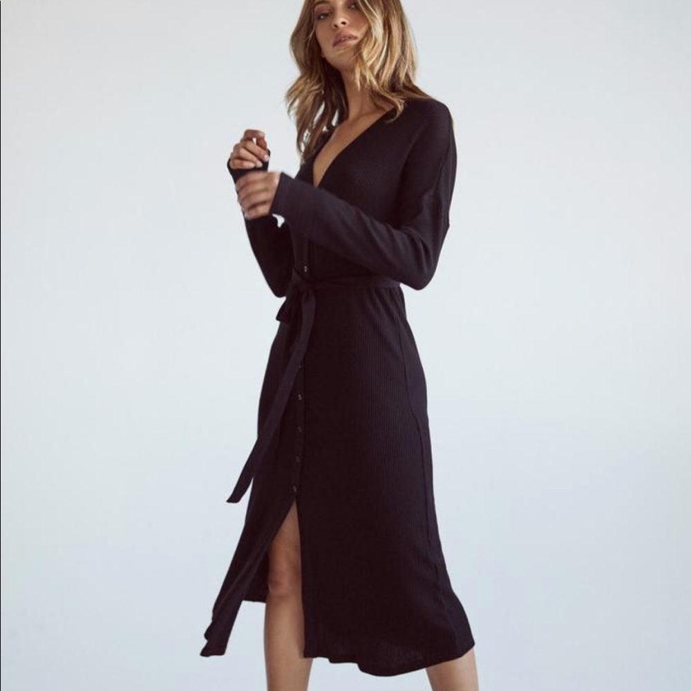 VETTA Capsule The Long Cardigan (Black)